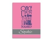 Once Upon A Time Custom Printable Children's Nursery Decor Art Digital JPEG File Wall Decor