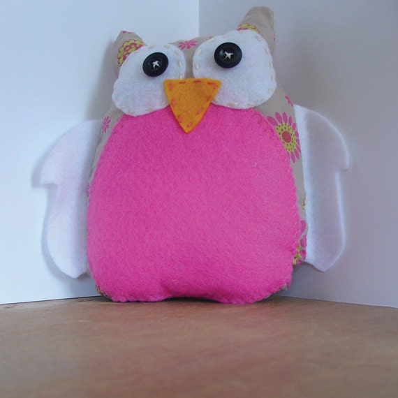 Owl Plush Toy Soft Doll Stuffed Animal handmade  Owl pillow Plush owl pillow Animal pillow