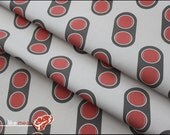 8bit 2 Buttons - One Yard of Nintendo themed Kona Cotton Fabric