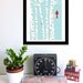 Screenprint Winter Cardinal Art Print - Poster Silkscreen Art Print - Snowy Birch Trees & Red Bird Art Print