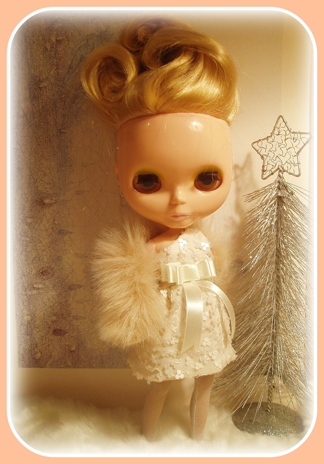 White Party dress and stole