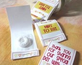 Totally Mint Mintbooks - Mint Matchbook Favors - set of 50