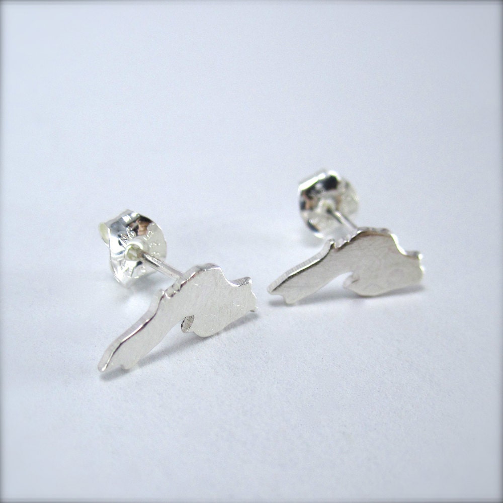 Lake Superior Post Earrings - By Beth Millner