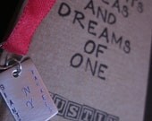 Personalized Silver Charm bookmark ADD-ON to your mini journal purchase from foreverstamped.etsy.com