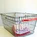 Vintage Wire Basket Red Handle Garden Storage