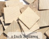 Unfinished Wooden Squares 1 inch, Pack of 100