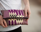 Zippy Clutch PDF Sewing Pattern - A Zippered Fold Over Clutch