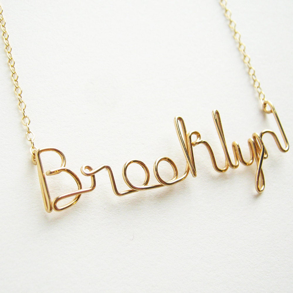 Brooklyn Necklace 14k Gold Fill. Urban Chic