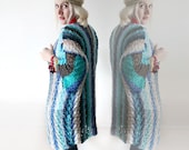Hand Knitted Long Sheer Cardigan- No.5
