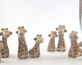 Miniature Pair of Giraffes - Mama and Baby
