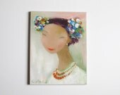Ukrainian Girl, oil on canvas original painting 16x20