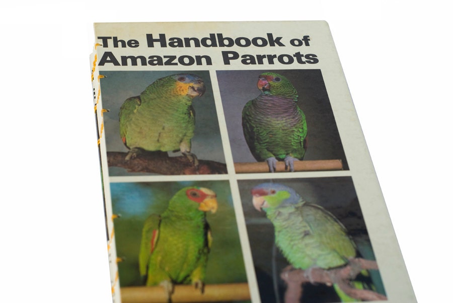 AMAZON PARROTS Vintage Sketch Notebook Journal