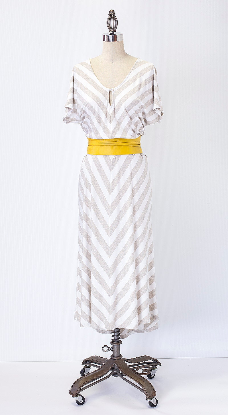 SAMPLE SALE - Flutter Sleeve Jersey Maxi Dress