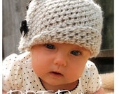 Crochet PATTERN-The Baby Lydia Cloche' (0/3-3/6-6/12 month sizes)