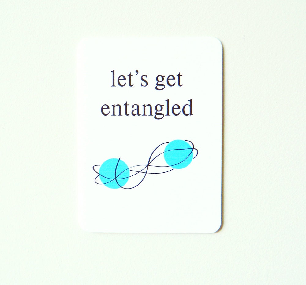 Nerd Love Card - Let's Get Entangled