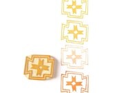 Southwestern Pattern Stamp - Rubber Stamp - Cling Rubber Stamp