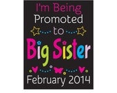 Big Brother Announcement, Big Sister Annoucement, I'm Being Promoted, I'm going to be, Nursery Wall Art, Photo Prop, Maternity