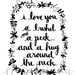 Bushel and a Peck - Black Typography with Vines - 8x10 Illustrated Print by Mandipidy