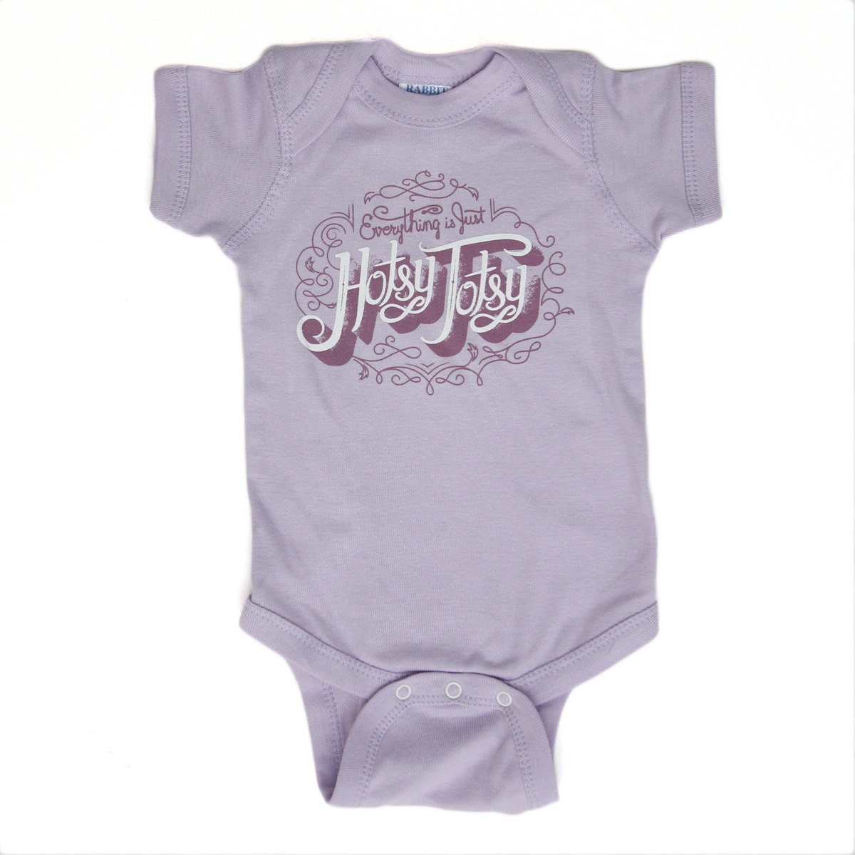 SALE - Baby Girl Onesie - Purple Hotsy Totsy