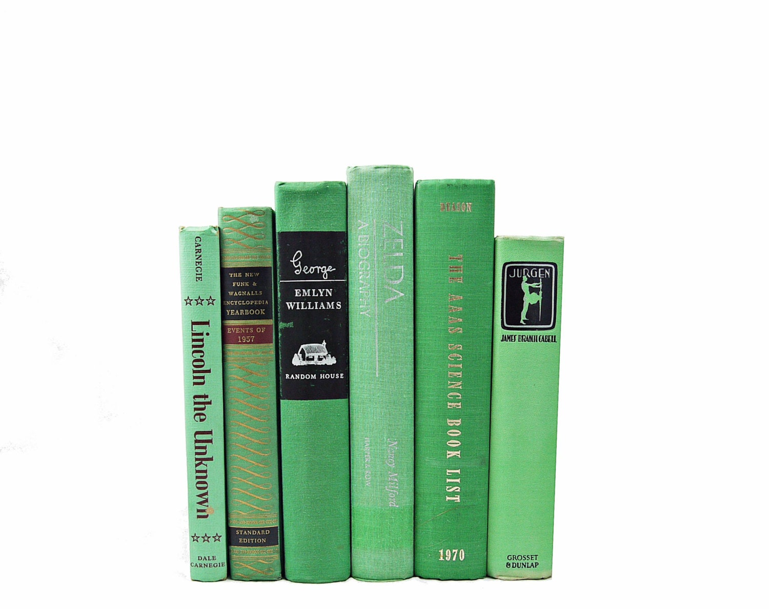 EMERALD GREEN Decorative Books, Centerpiece, Wedding Decor, Book Collection Set, Photography, Book Decor, Home Decor, lime