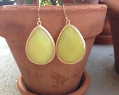 Large Stone Drop Earrings Beautiful for Bridesmaids