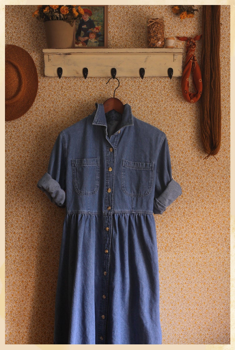 The Michelle Denim Vintage Dress