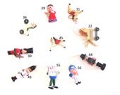 Vintage Ornament, Christmas Wooden Ornament Set, Holiday Wood Ornaments, People Figurines, Musical Instruments, Holiday, Vintage Ornaments