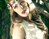 Freya - Romantic Classic Flower Crown, wedding whimsy