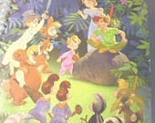 Altered SKETCHBOOK Scrapbook  Walt Disney Recycled Upcycled Vintage PETER PAN Big Golden Book