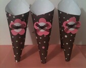 Cute Paper Candy Cones Snack Holders Birthday Party Baby Shower- Set of 24 Il_170x135