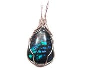 Ammolite Pendant -  Sterling Silver Ammolite Jewelry