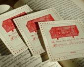 HOPEFUL TRAVELER Letterpress Bookplates 25 Pack