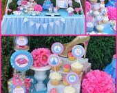 Cupcake Toppers - CINDERELLA Inspired - Girls Birthday - Bridal Shower - Princess Party - Woman - Ladies - Krown Kreations Il_170x135