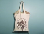 Buffalo Tote Bag, Reusable Grocery, Canvas