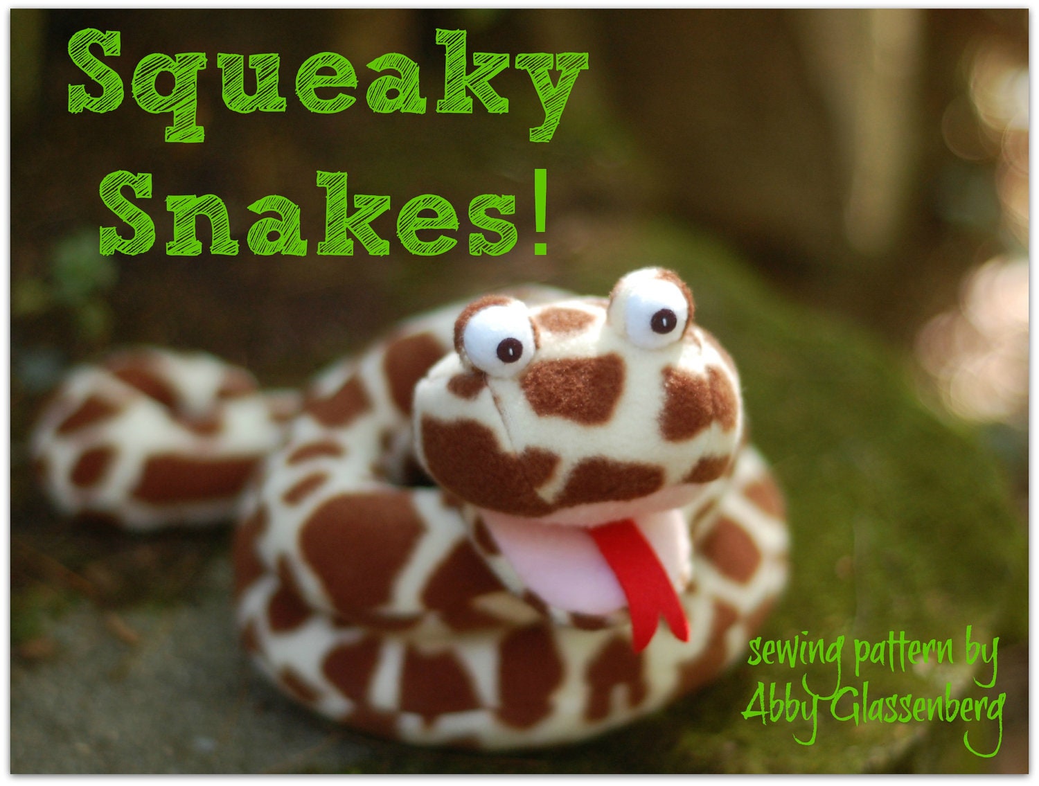 Squeaky Snakes PDF Sewing Pattern - 3 Designs in One