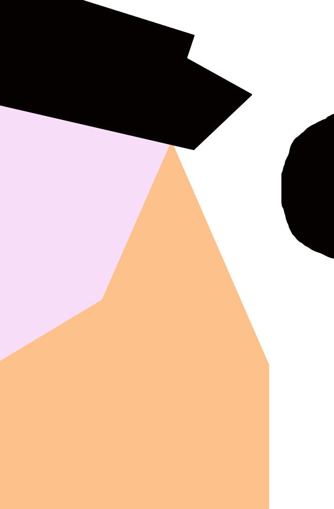 Abstract Art Print by Ashley G - Meeting Point