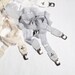 SWANclothing Lace Suspenders in White w White leather