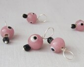 Pink Eyeball Knitting Bling