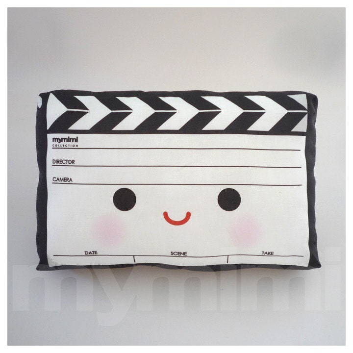 Decorative Mini Pillow, Geekery Toy Pillow, Stuffed Toy - Movie Clapper
