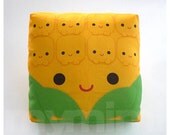 Decorative Pillow, Mini Pillow, Kawaii Print - Yummy Corn on the Cob