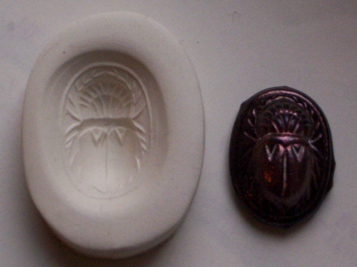 EGYPT SCARAB Egyptian - CNS polymer clay mold
