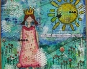 25% OFF She Knew She Could Conquer the World: Collage Print