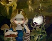 Alice in a Bosch Landscape surreal wonderland fairy art print by Jasmine Becket-Griffith 8x10