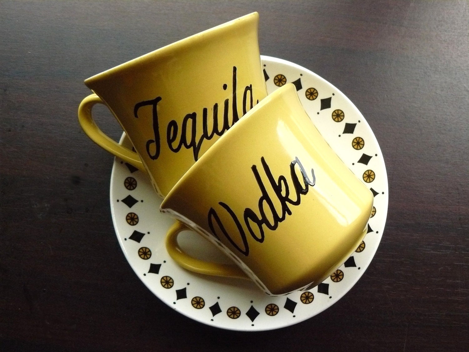 Tequila Vodka retro coffee set