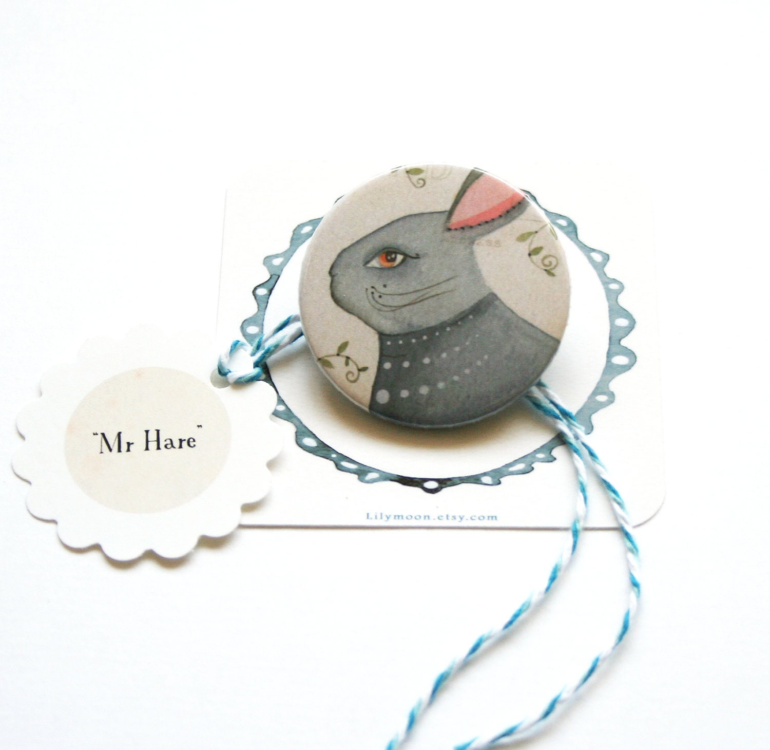 Mr Hare (Pinback Button)