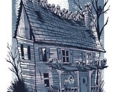 Night of the Owls - mini screenprint