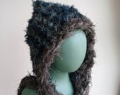 Reserved for Daniellexo Woodland Sprite Hood in Shades of Bark and Stream