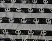 Made to Order Nifty Nappy One Size Fitted OR AI2 Cloth Diaper in Jack Skellington Nightmare Before Christmas Stripe
