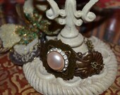 ANTIQUE HARDWARE BRACELET Metal Cuff original altered art jewelry assemblage vintage style original