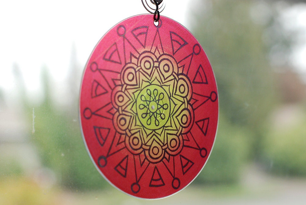Rasta Mandala Suncatcher